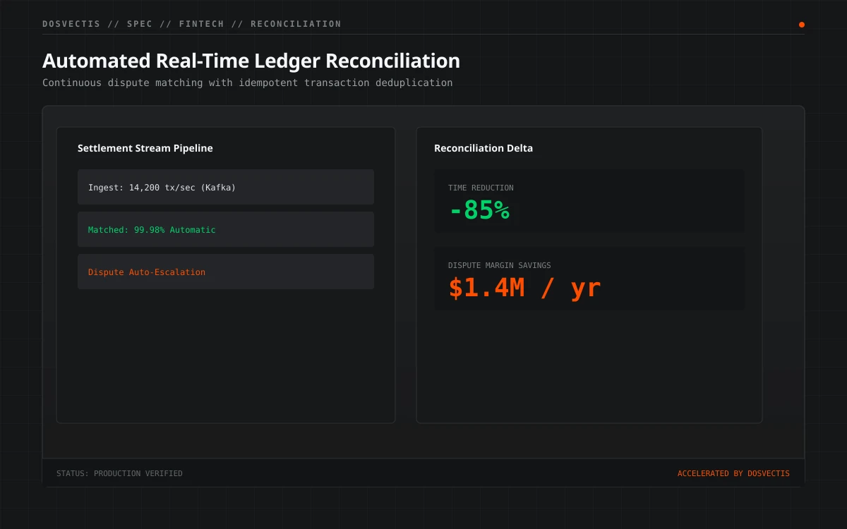 Reconciliation dashboard grayscale