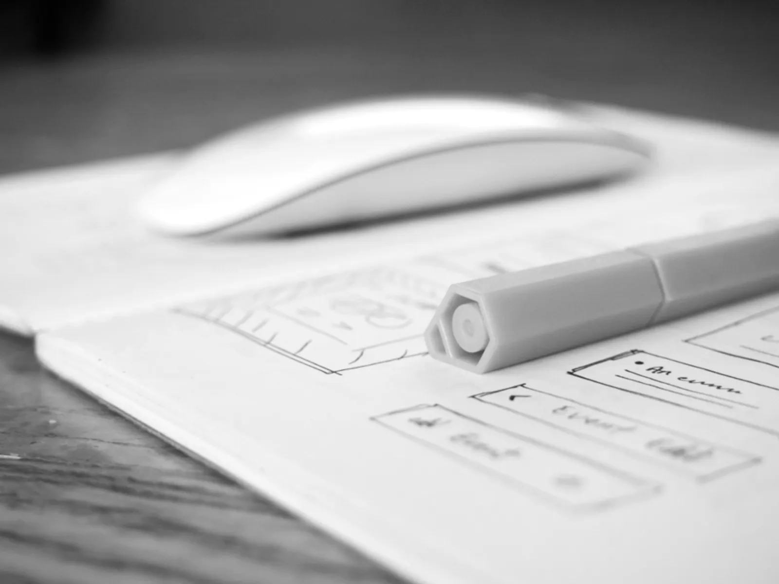 Charcoal compass 3D: orbiting discovery nodes with a sweeping magnifier